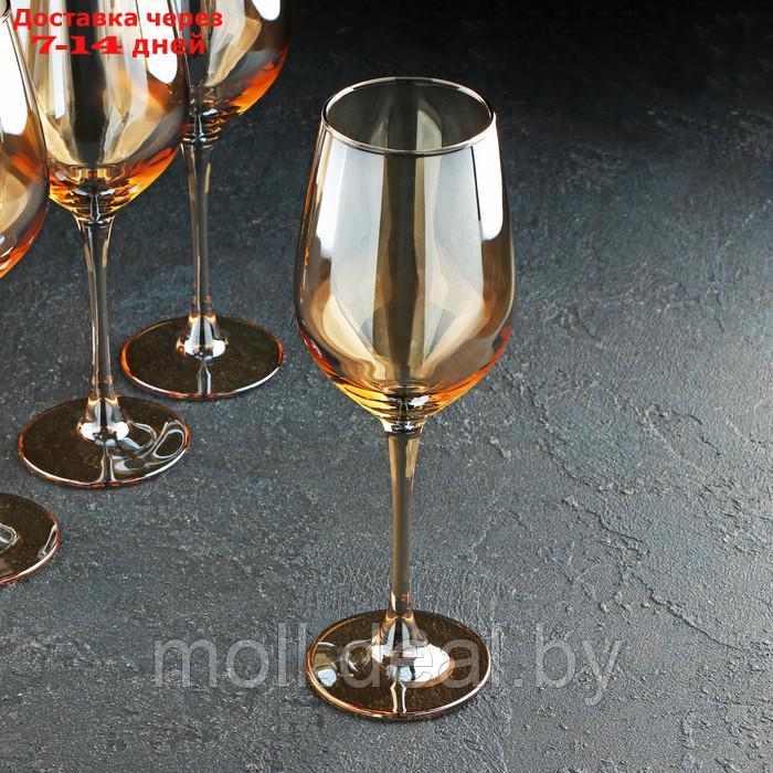 Набор бокалов для вина "Золотой мёд", 350 мл, 4 шт - фото 2 - id-p227116292