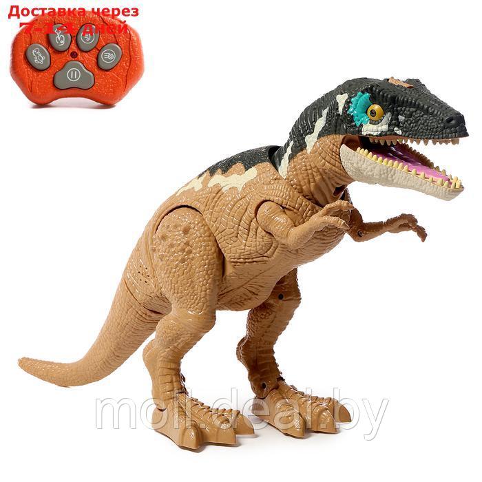 Динозавр "T-Rex", радиоуправление, эффект дыма, проектор, цвет МИКС - фото 1 - id-p227082686