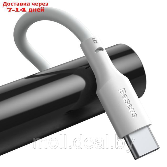 Кабель Baseus, Type-C - USB, 5 А, ПВХ оплётка, 1.5 м, белый - фото 3 - id-p227090646