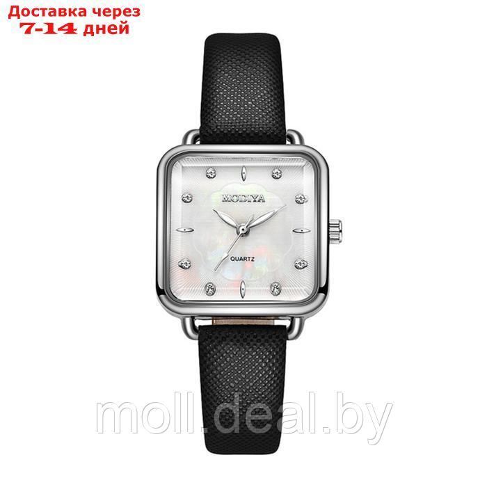 Часы наручные женские, d-2.8 см, черный ремешок - фото 1 - id-p227100158