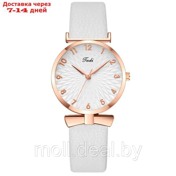 Часы наручные женские, d-3.3 см, белые - фото 1 - id-p227100164