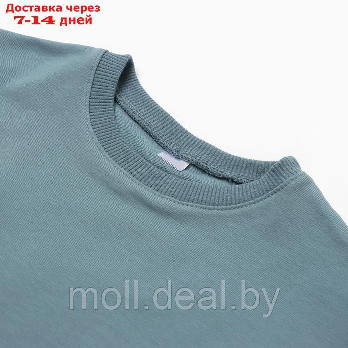Костюм детский (футболка,шорты), цвет бирюза, рост 110 - фото 2 - id-p227083695