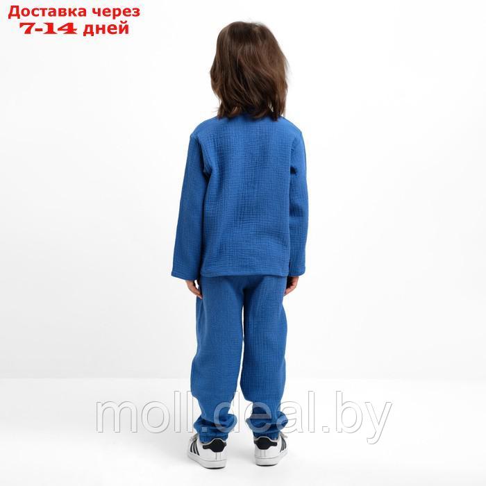 Костюм (рубашка и брюки) детский KAFTAN "Муслин", р.32 (110-116см) синий - фото 4 - id-p227108583