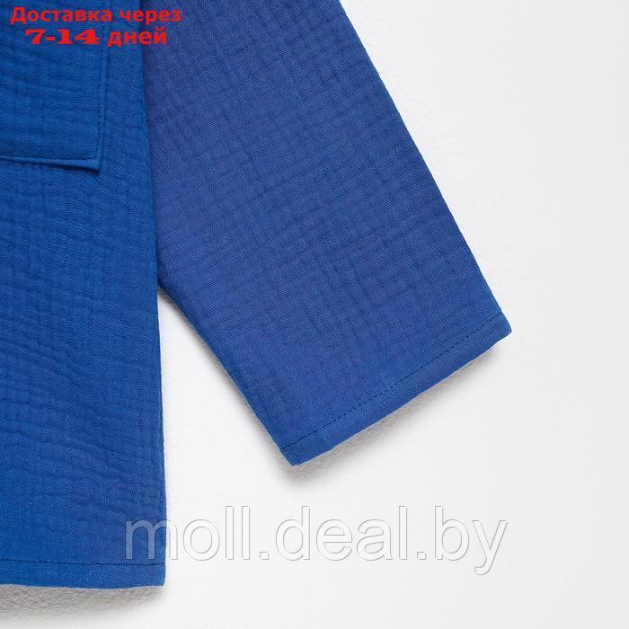 Костюм (рубашка и брюки) детский KAFTAN "Муслин", р.32 (110-116см) синий - фото 9 - id-p227108583