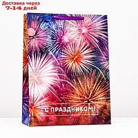 Пакет ламинированный вертикальный "С Праздником", XXL 46 х 61 х 20 см