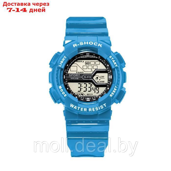 Часы наручные электронные, водонепроницаемые, синие - фото 2 - id-p227100168
