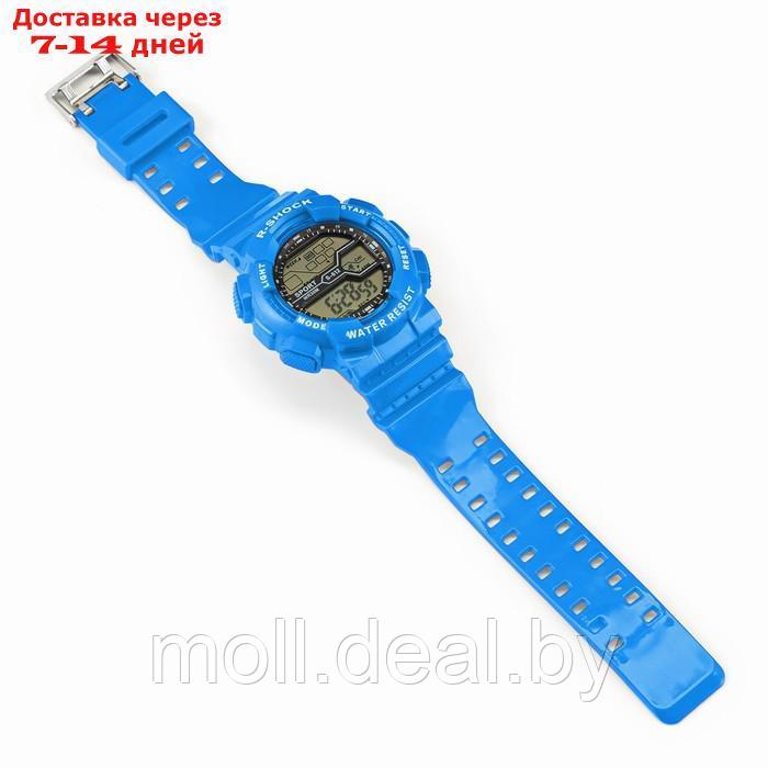 Часы наручные электронные, водонепроницаемые, синие - фото 4 - id-p227100168