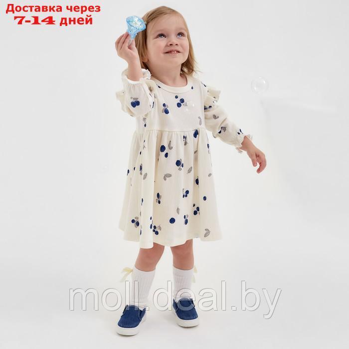 Платье и повязка Крошка Я Blueberry р. 74-80, молочный - фото 4 - id-p227084685
