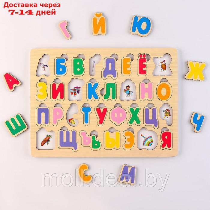 Игра из дерева "Весёлая азбука. Алфавит" - фото 4 - id-p227097816