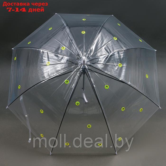 Зонт детский прозрачный с наклейками "Cмайлики", d=90см - фото 2 - id-p227087664