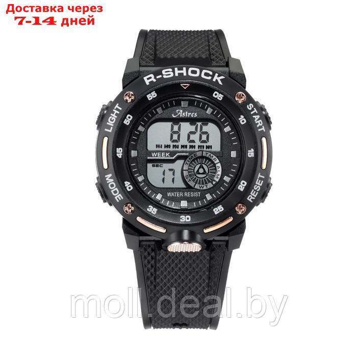 Часы наручные электронные Astres R-Shock, d-5.3 см, ремешок силикон, водонепроницаемые - фото 2 - id-p227100173