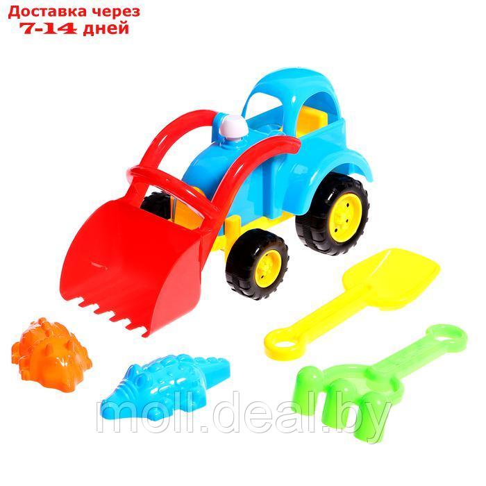 Песочный набор "Трактор", 5 предметов, цвета МИКС - фото 1 - id-p227088674