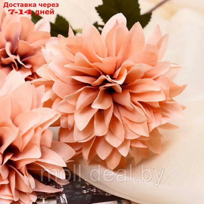 Цветы искусственные "Георгин садовый" 9х60 см, пепельно-розовый - фото 2 - id-p227116811