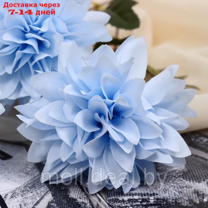 Цветы искусственные "Георгин садовый" 9х60 см, голубой - фото 2 - id-p227116814