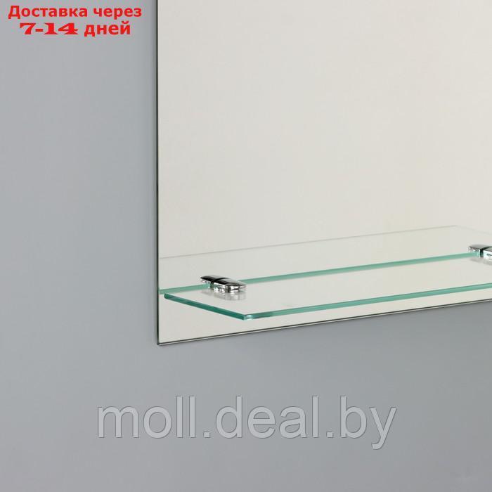 Зеркало в ванную комнату с полкой, прямоугольное, 35×50 см - фото 3 - id-p227102488