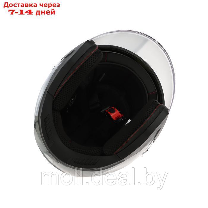 Шлем открытый с двумя визорами, размер S, модель - BLD-708E, серый глянцевый - фото 10 - id-p227089662