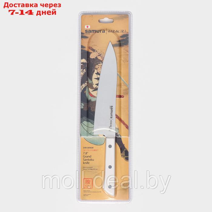 Нож кухонный Samura HARAKIRI, сантоку, лезвие 20 см - фото 5 - id-p227076744
