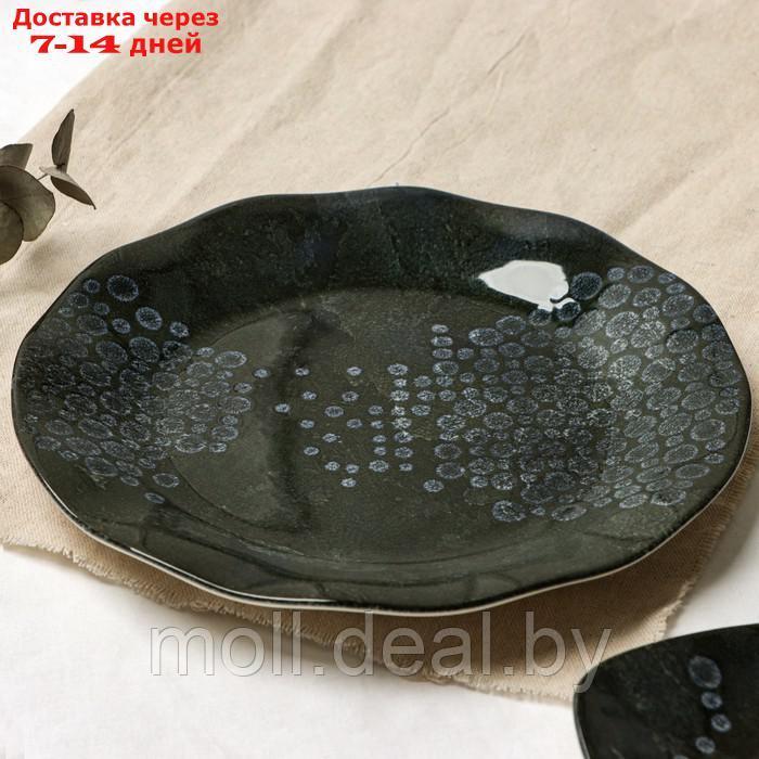 Тарелка керамическая "Стоун", 21.5 см, цвет зелёный - фото 2 - id-p227076746