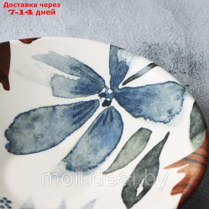 Тарелка керамическая "Фьюжен", 20 х 5.5 см, 600 мл, цвет белый - фото 3 - id-p227076747