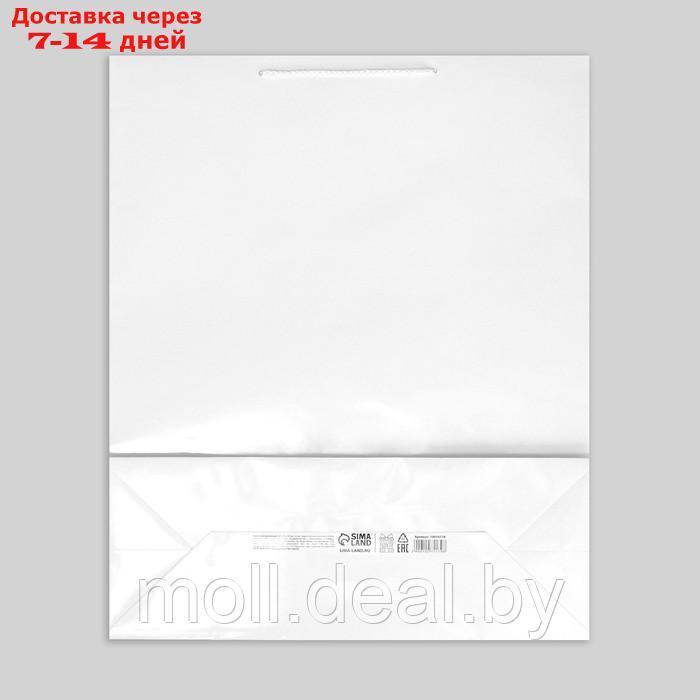 Пакет подарочный ламинированный, упаковка, "Белый", 40 х 49 х 15 см - фото 7 - id-p226885562