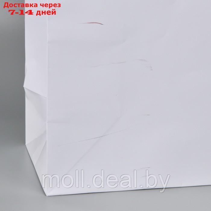 Пакет подарочный ламинированный, упаковка, "Белый", 40 х 49 х 15 см - фото 9 - id-p226885562