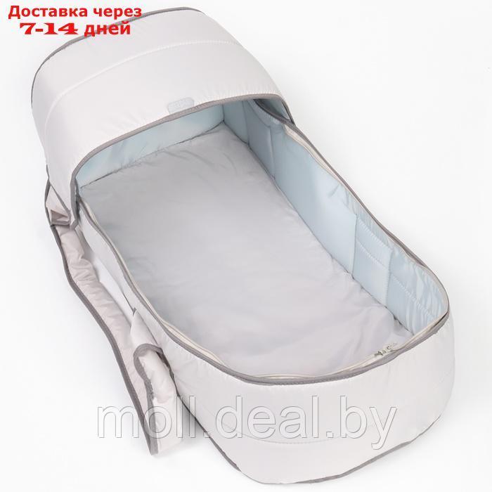 Люлька-переноска для новорожденных "Ассорти", цвет светло-серый - фото 10 - id-p227088685