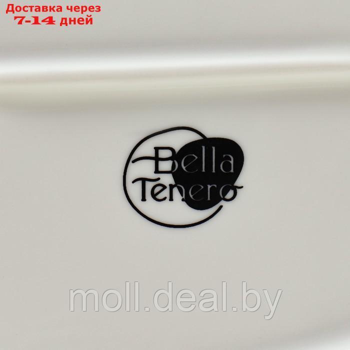 Блюдо фарфоровое для подачи с бамбуковой ручкой BellaTenero, 36,5×16×2 см, цвет белый - фото 5 - id-p227076756