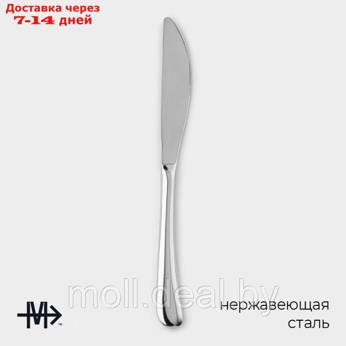 Набор ножей столовых из нержавеющей стали Magistro "Джентри", длина 22,5 см, 6 шт - фото 2 - id-p227076758