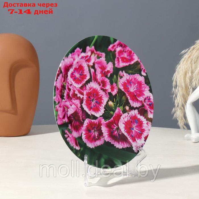 Тарелка декоративная "Цветы", вид 2, D = 17,5 см - фото 3 - id-p227081733
