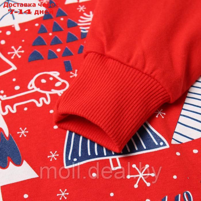 Пижама для мальчика, цвет красный/синий, рост 92 см - фото 5 - id-p227093699