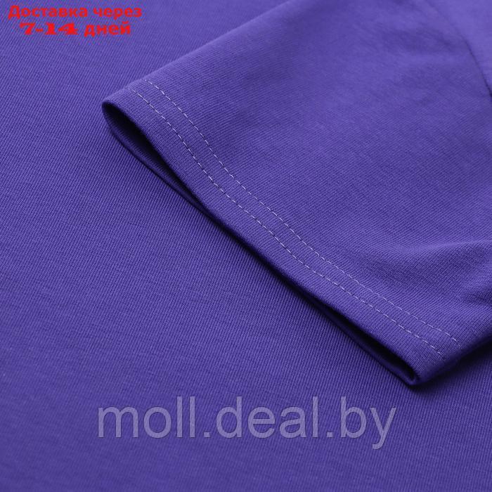 Костюм детский (футболка,шорты), цвет фиолетовый, рост 110 - фото 3 - id-p227083727