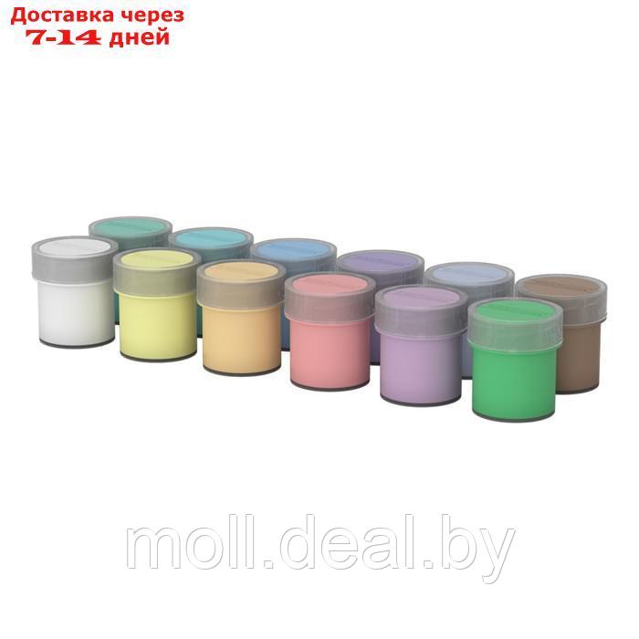 Гуашь 12 цветов х 20 мл, ErichKrause "Jolly Friends Pastel", пастельная гамма, в коробке - фото 2 - id-p227079748