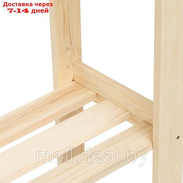 Стеллаж деревянный 150х64х28 см, 4 полки, 2 сорт - фото 2 - id-p227095362