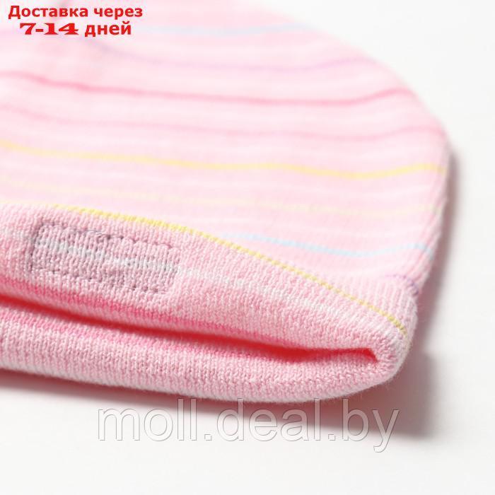 Шапка для девочки А.MFH11179, цвет св.розовый, размер 54-56 - фото 2 - id-p227100259