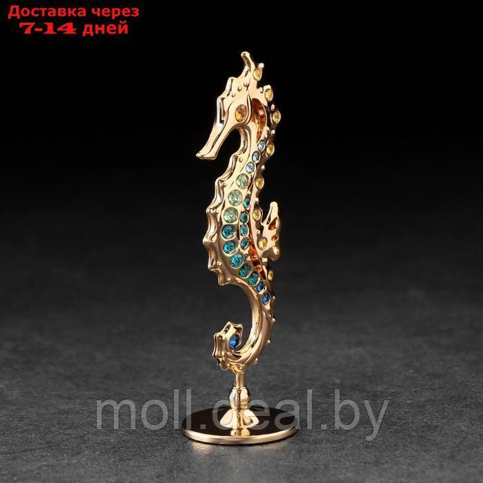 Сувенир "Морской конёк", с кристаллами - фото 2 - id-p227080745