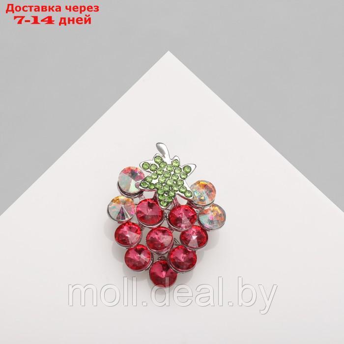 Брошь "Гроздь" винограда маленькая, цветная в серебре - фото 1 - id-p227090682
