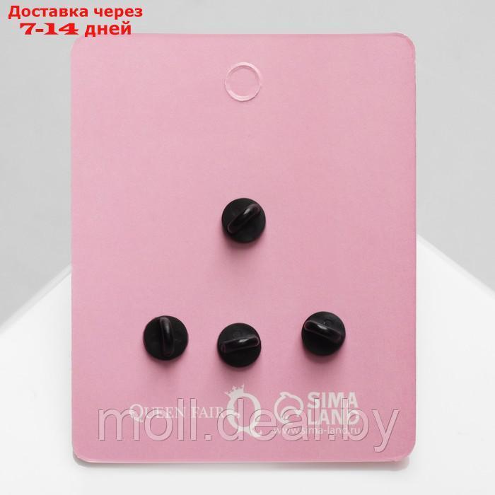 Набор значков (4шт) "Кото-гаджеты", цвет бело-розовый в чёрном металле - фото 4 - id-p227090684
