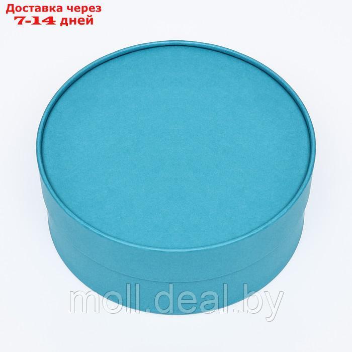 Подарочная коробка "Нежность" сине-травяной, завальцованная без окна, 21 х 8 см - фото 2 - id-p227092713