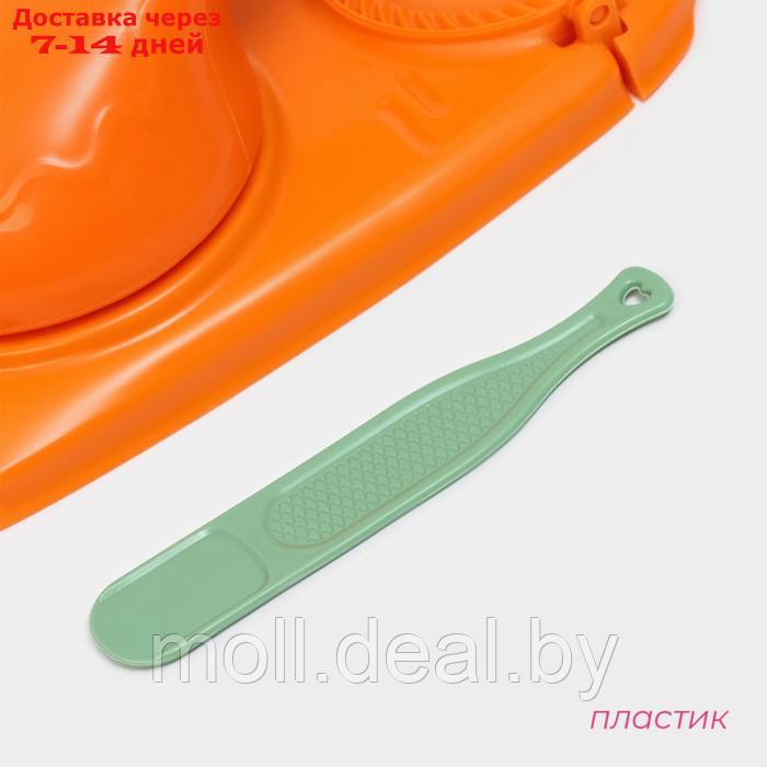 Форма для лепки вареников Доляна, 23×12×8 см, цвет оранжевый - фото 2 - id-p227076771