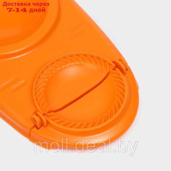 Форма для лепки вареников Доляна, 23×12×8 см, цвет оранжевый - фото 6 - id-p227076771