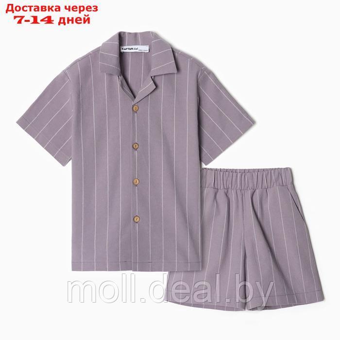 Костюм для мальчика (рубашка, шорты) KAFTAN, р.30 (98-104), серый - фото 5 - id-p227085714