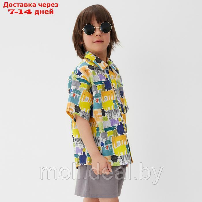 Рубашка для мальчика KAFTAN "Звери", р.30 (98-104) - фото 2 - id-p227085715