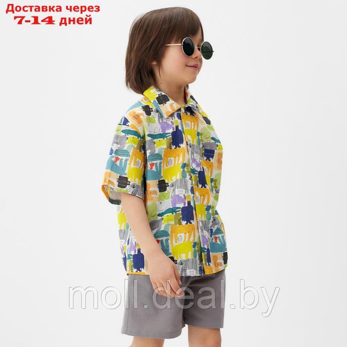 Рубашка для мальчика KAFTAN "Звери", р.30 (98-104) - фото 3 - id-p227085715