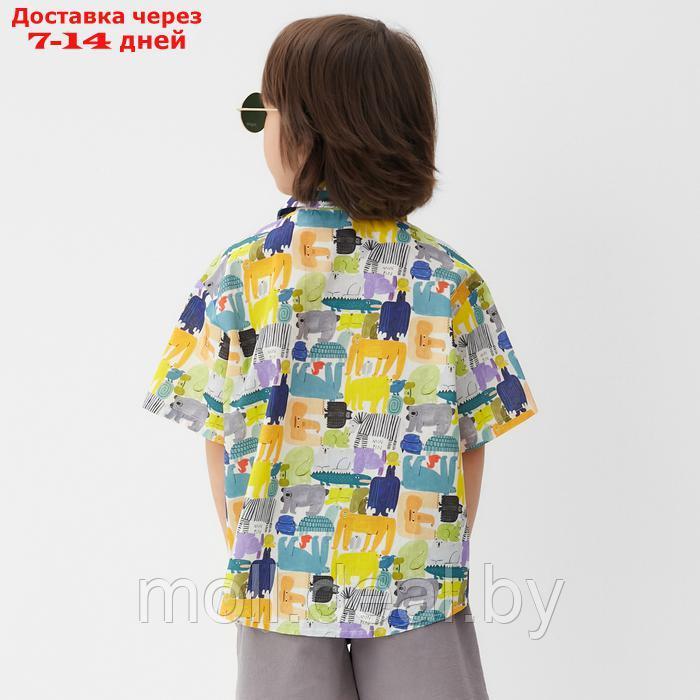 Рубашка для мальчика KAFTAN "Звери", р.30 (98-104) - фото 4 - id-p227085715