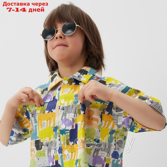 Рубашка для мальчика KAFTAN "Звери", р.30 (98-104) - фото 5 - id-p227085715