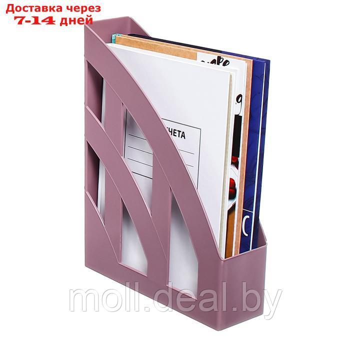 Лоток для бумаг вертикальный 75 мм, ErichKrause "Office Manga", розовый - фото 3 - id-p227079759