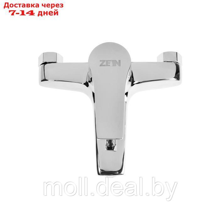 Смеситель для ванны ZEIN Z2080CR, картридж 40 мм, с душевым набором, латунь, хром - фото 3 - id-p227122090