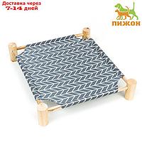 Гамак-кровать для животных "Уютный", 47 х 42 х 10 см, серый