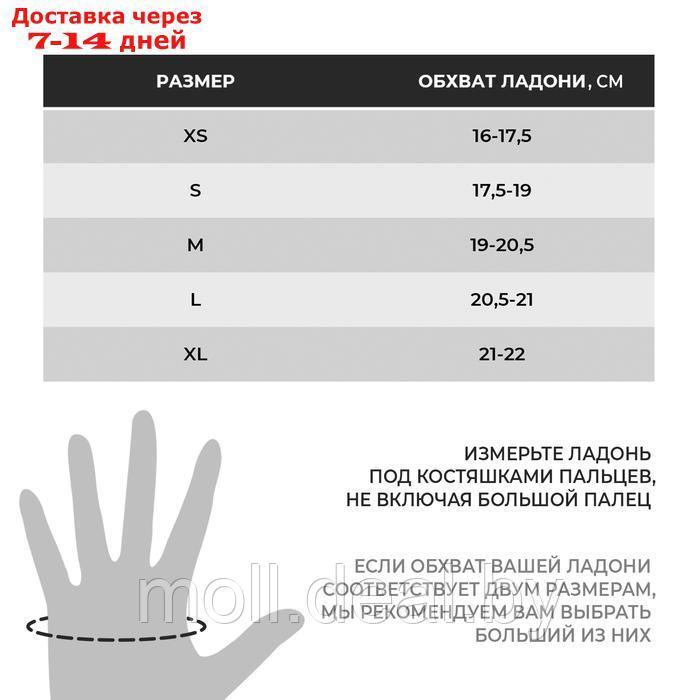 Перчатки для фитнеса ONLYTOP, р. M, цвет серый - фото 3 - id-p226890447