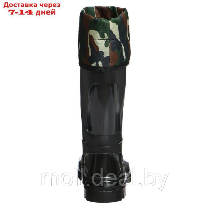 Сапоги мужские C-10М, ПВХ, черные, надставка МИКС, размер 40 (255) - фото 7 - id-p227074802